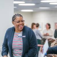 Attendees mingling prior to event start 29